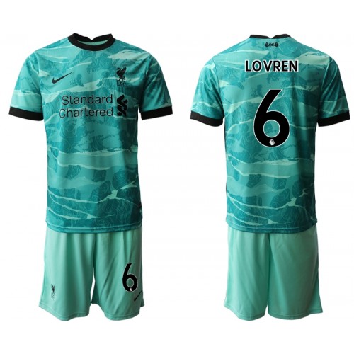 Liverpool Fodboldtrøjer Dejan Lovren 6 Børn Udebanesæt 2020/21 Kort ærmer Liverpool Fodboldtrøjer Dejan Lovren 6 Børn Udebanesæt 2020/21 Kort ærmer